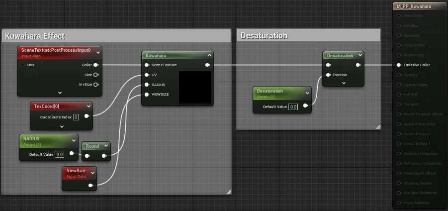 Kuwahara filter node in UnrealEngine 5.3