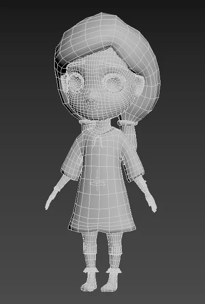 Girl Wireframe