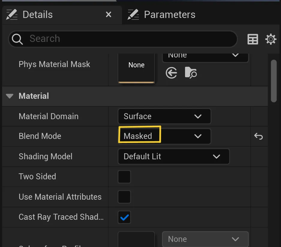 Material parameter