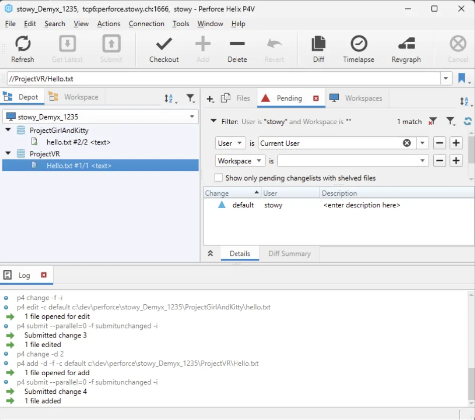Perforce environment