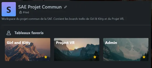 Trello workspaces