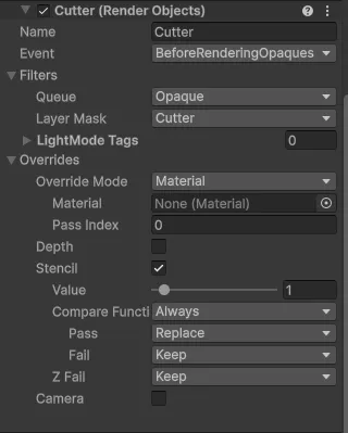 URP AssetRenderer setup for SeeThrough feature