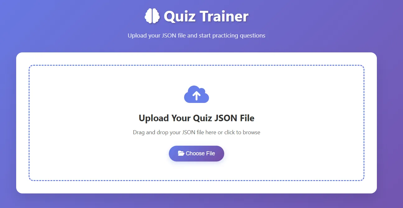 Quiz Trainer - Web Training Portal