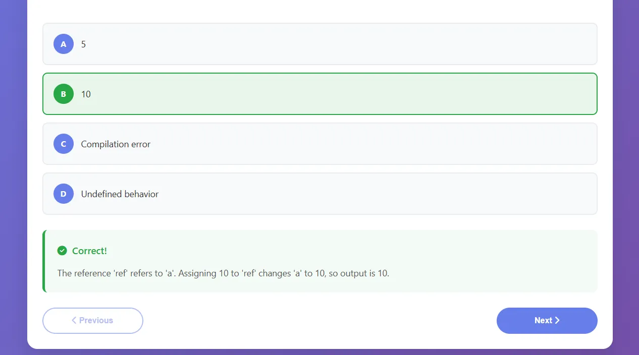 Example of Quiz
